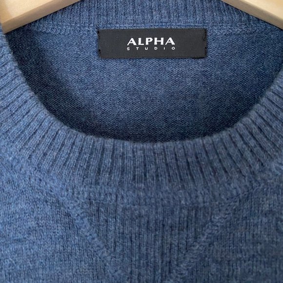 Alpha Studio Men's Wool Sweater - Picture 3 of 6